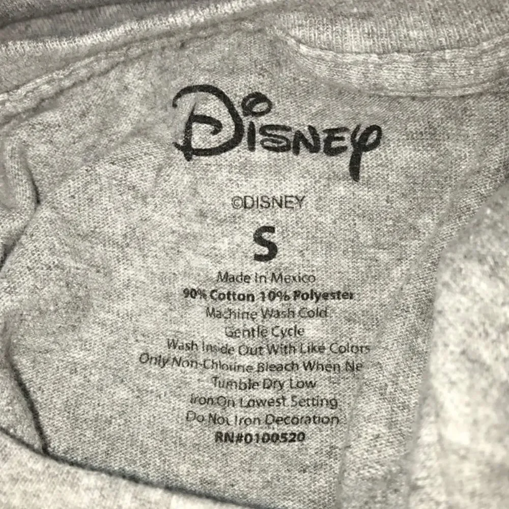 Mickey Mouse Gray Short Sleeve T-Shirt Sz S